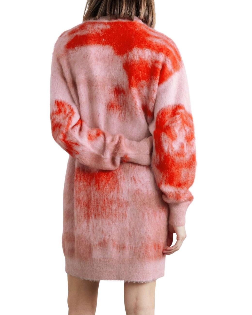 Givenchy Pink Chito Brushed Jacquard-knit Mini Dress