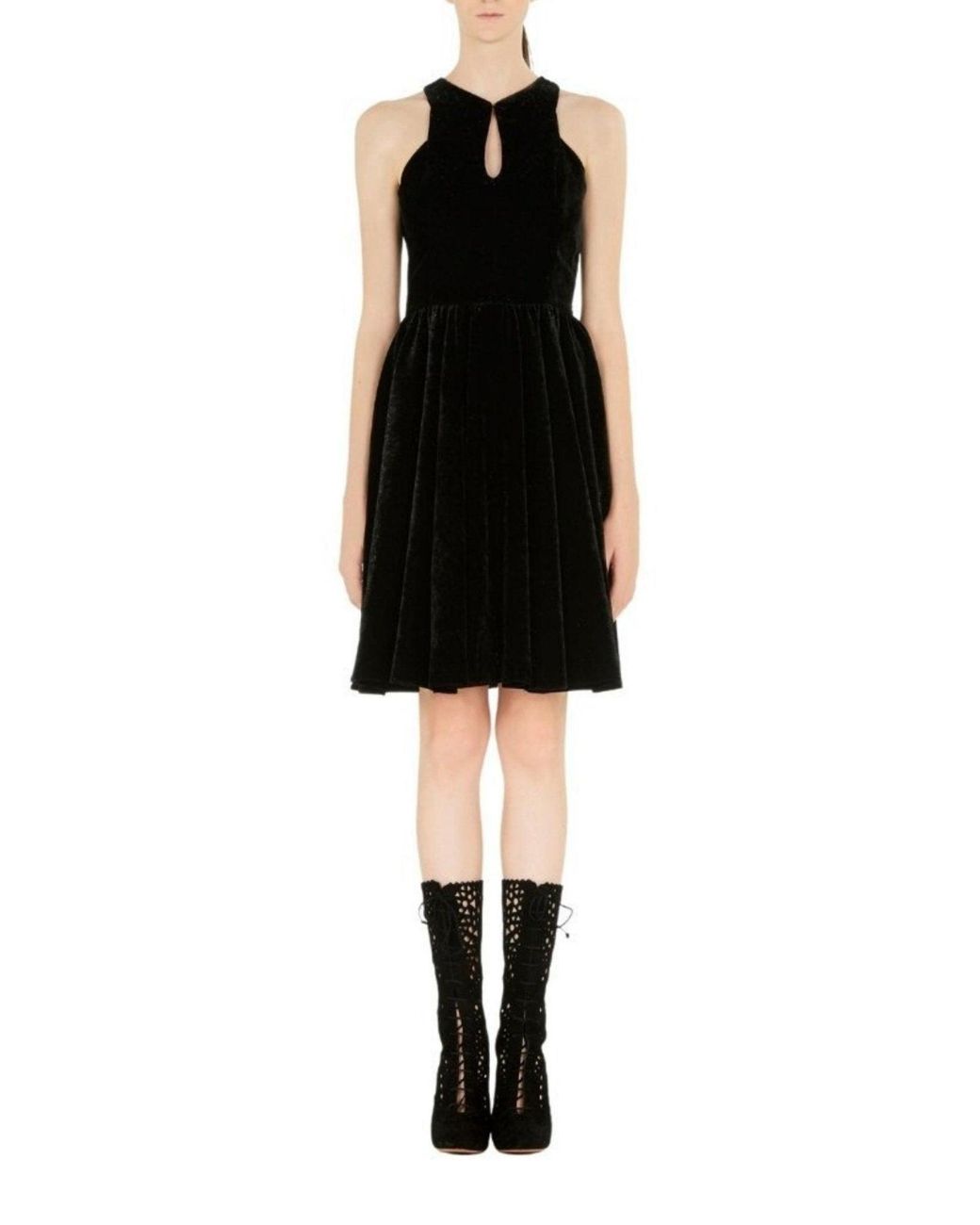 Alaïa Black Mid Calf Stiletto Boots