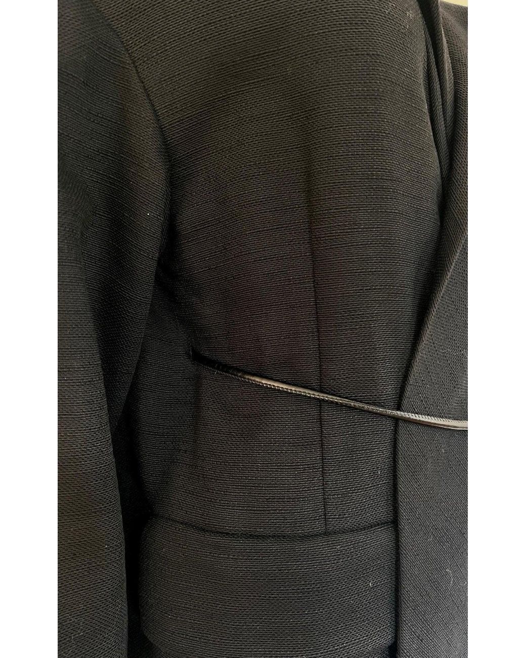 Dries Van Noten Black Cotton Three-quarter Coat