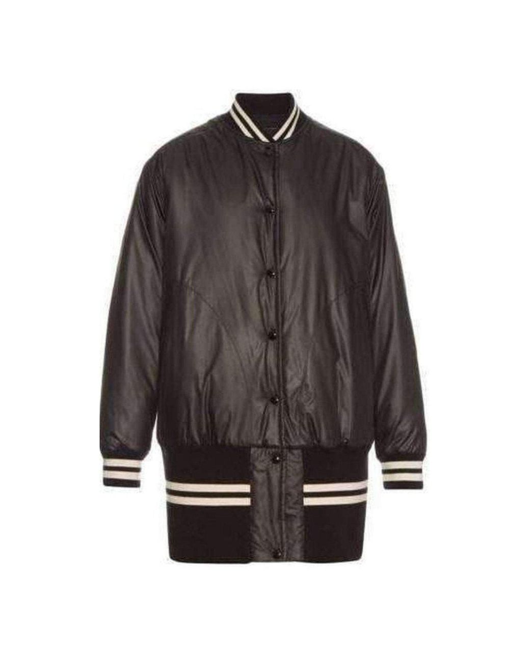 MM6 by Maison Margiela Gray Water Repellant Reversible Bomber Jacker