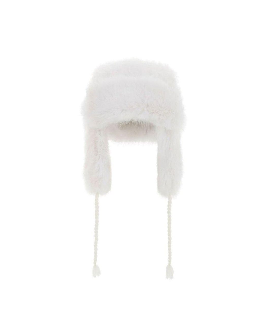 BCBGMAXAZRIA White Faux-fur Trapper Hat | Lyst