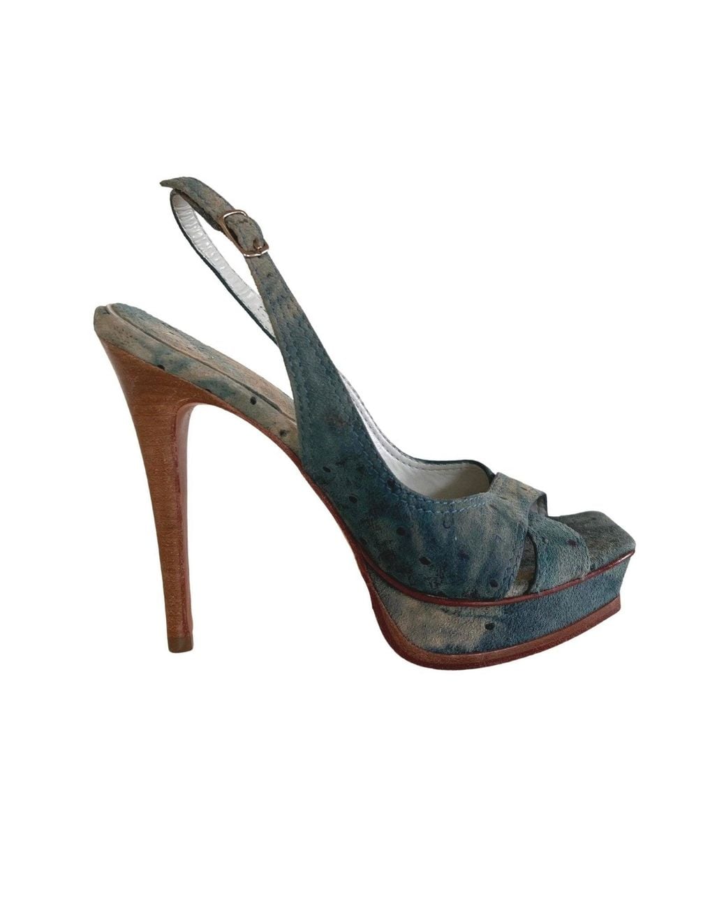 ALDO Green Suede Platform Pump