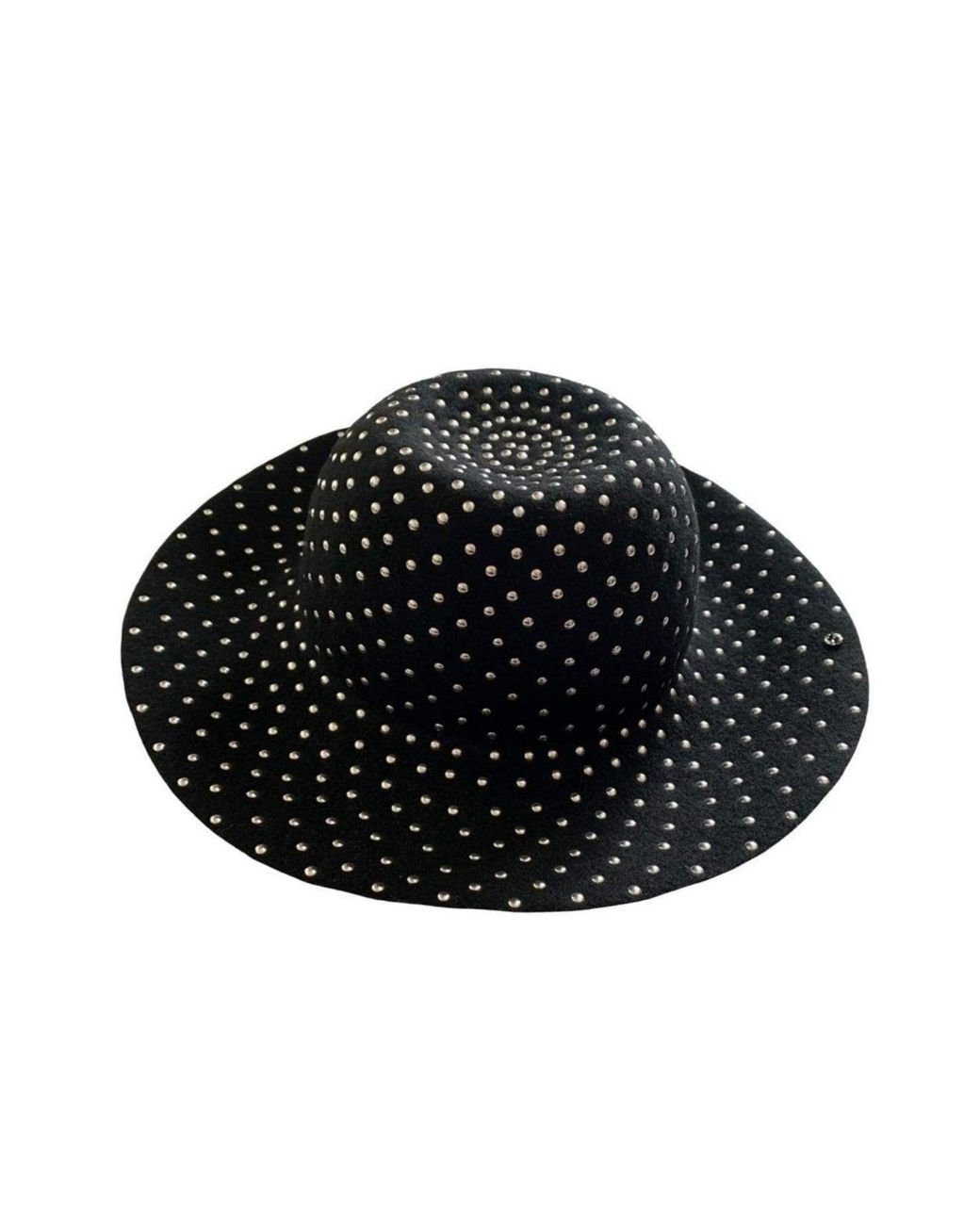 Gucci Black Studded Wool-felt Wide Brim Hat