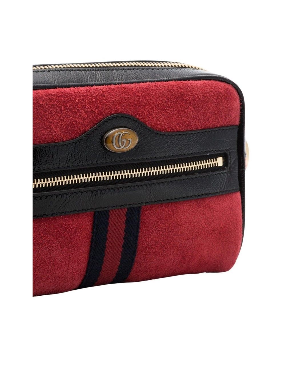 Gucci Red Ophidia Suede Mini Bag