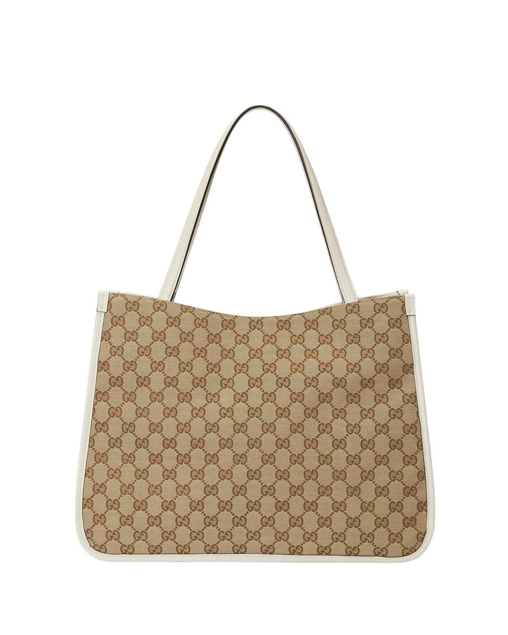 Gucci Brown Horsebit 1955 GG Supreme Medium Tote Bag