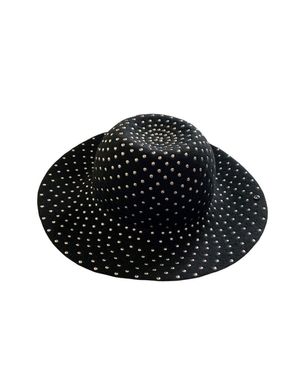 Gucci Black Studded Wool-felt Wide Brim Hat