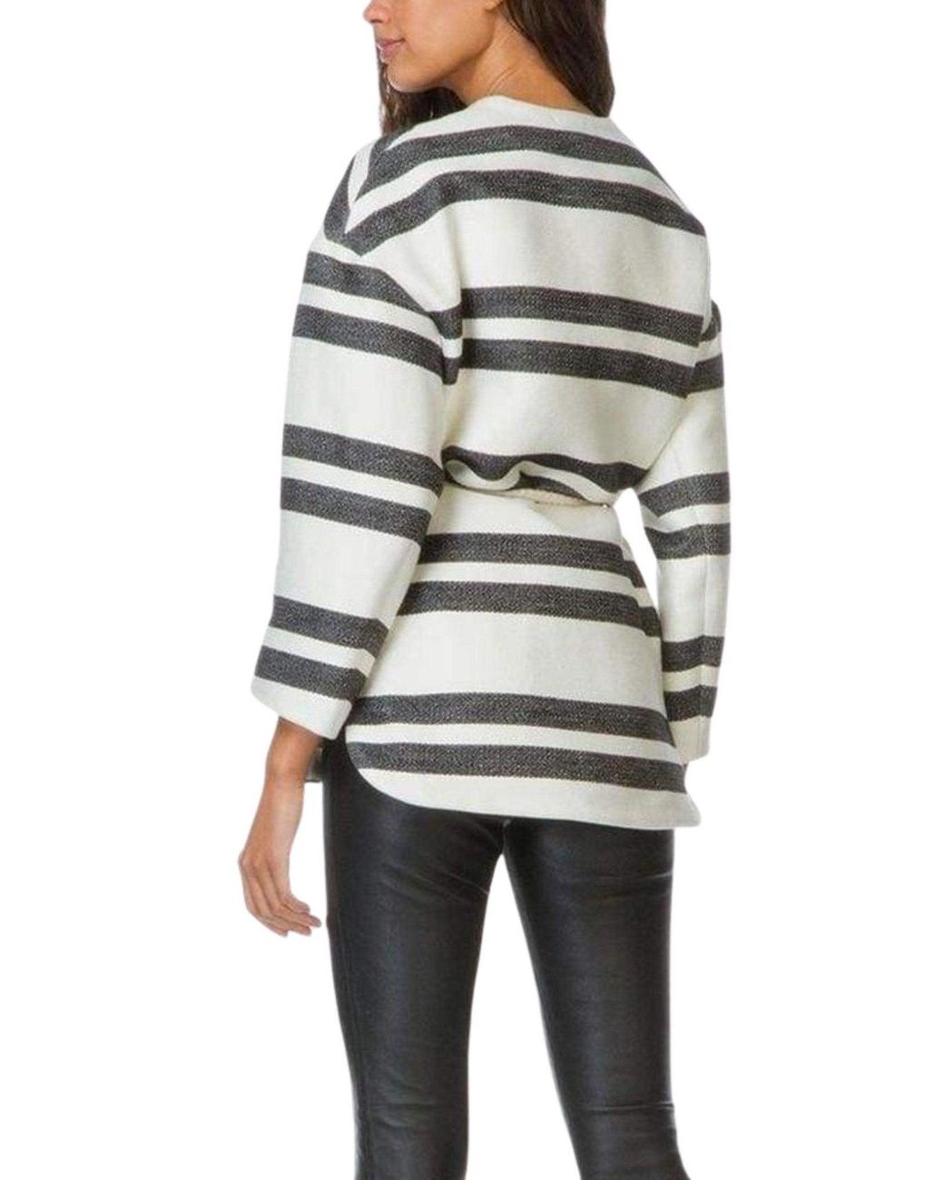 Filippa K White Ellie Belt Cotton Blend Jacket