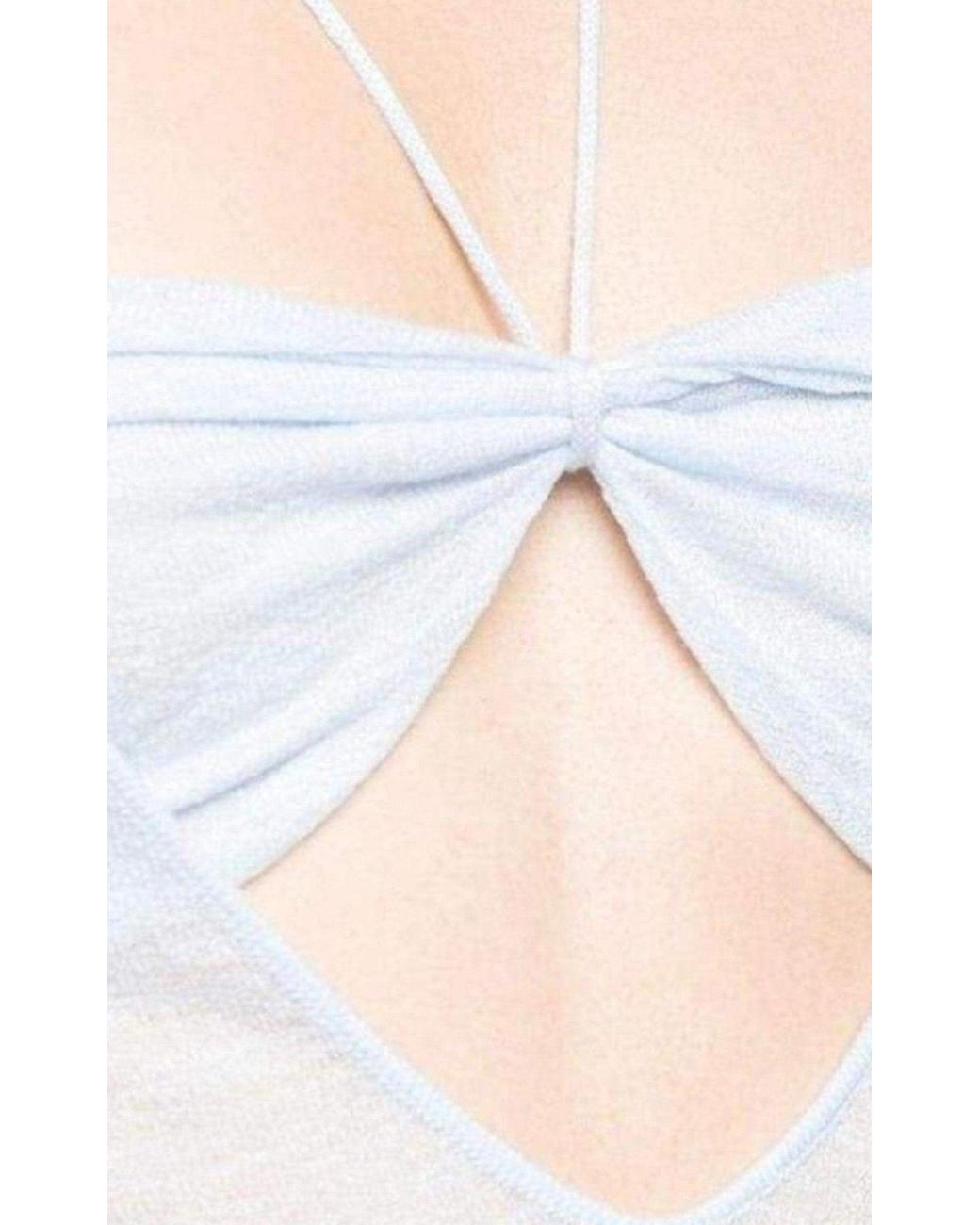 Jacquemus Blue Layered Bandeau Top