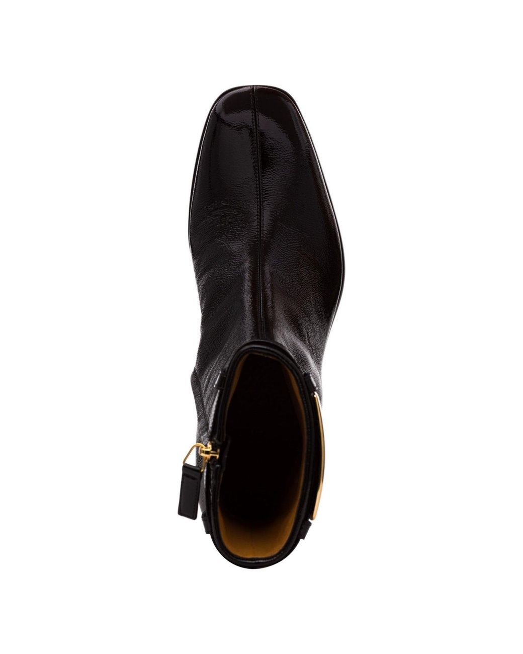 Gucci Black Retro G 35mm Leather Ankle Boots
