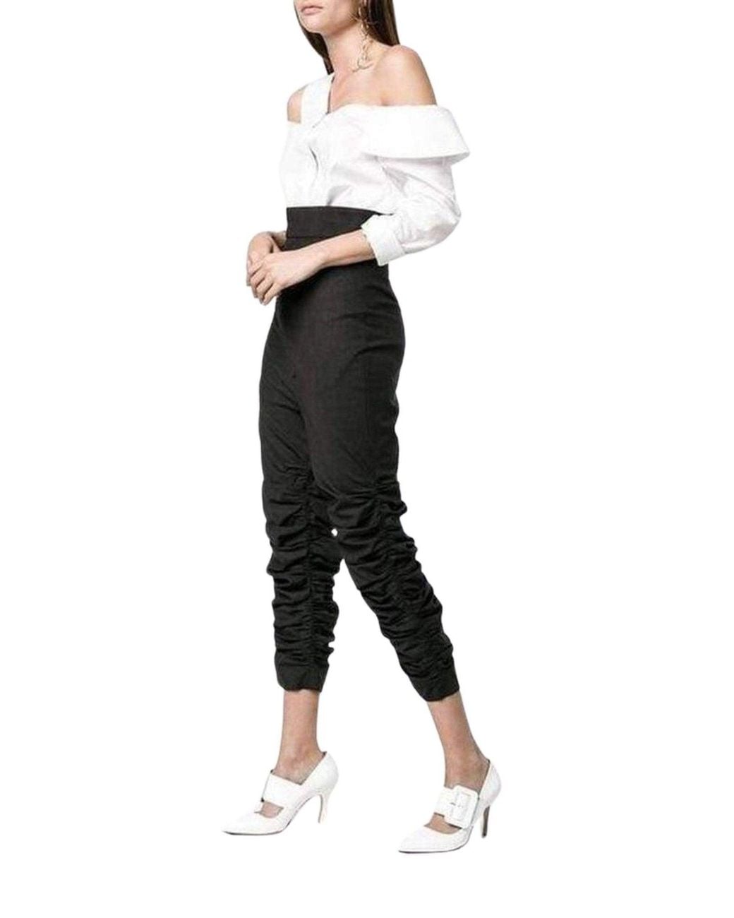 Jacquemus Black Le Corsaire Fronce Trousers Pants