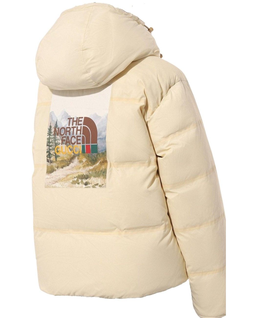 Gucci Natural X The North Face Down-feather Coat