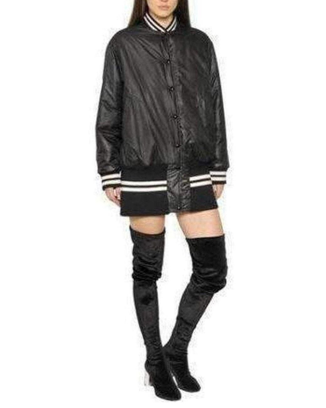 MM6 by Maison Margiela Gray Water Repellant Reversible Bomber Jacker