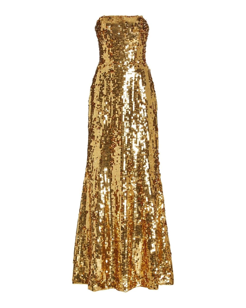 Carolina Herrera Metallic Sequin-embellished Gown