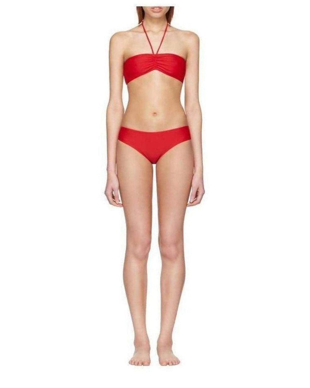 Gucci Red Loved Bandeau Bikini