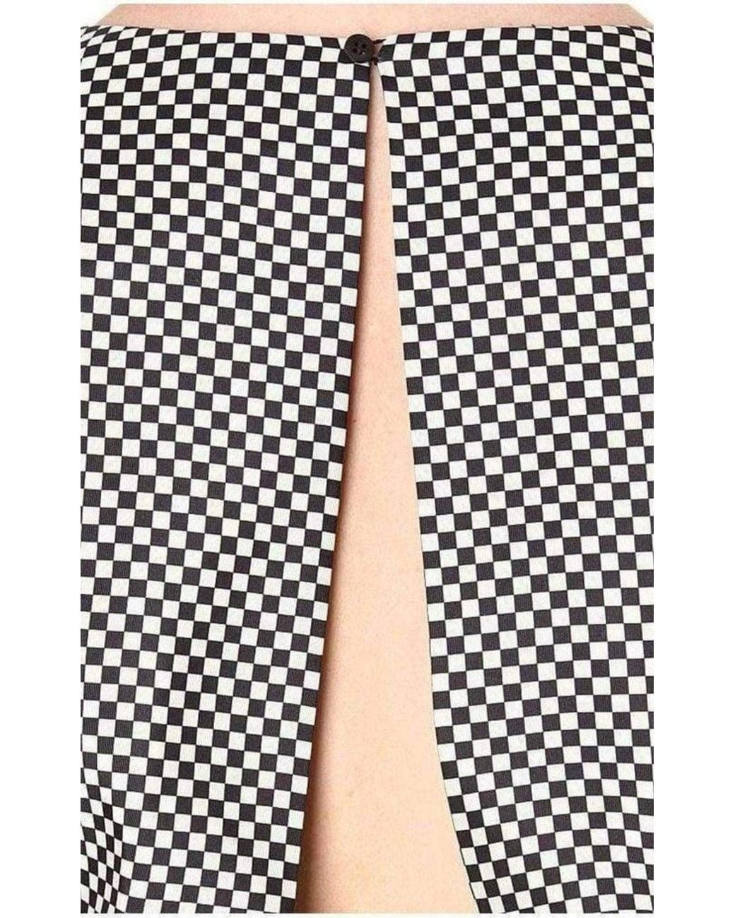 Dries Van Noten White Monochrome Silk Peplum Waist Dress