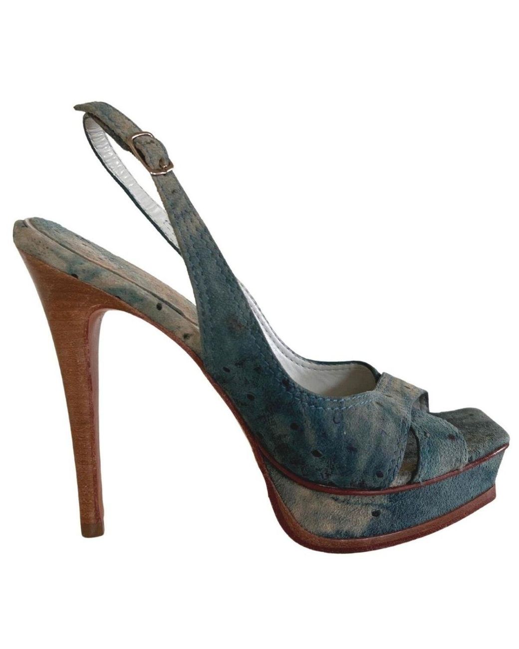 ALDO Green Suede Platform Pump