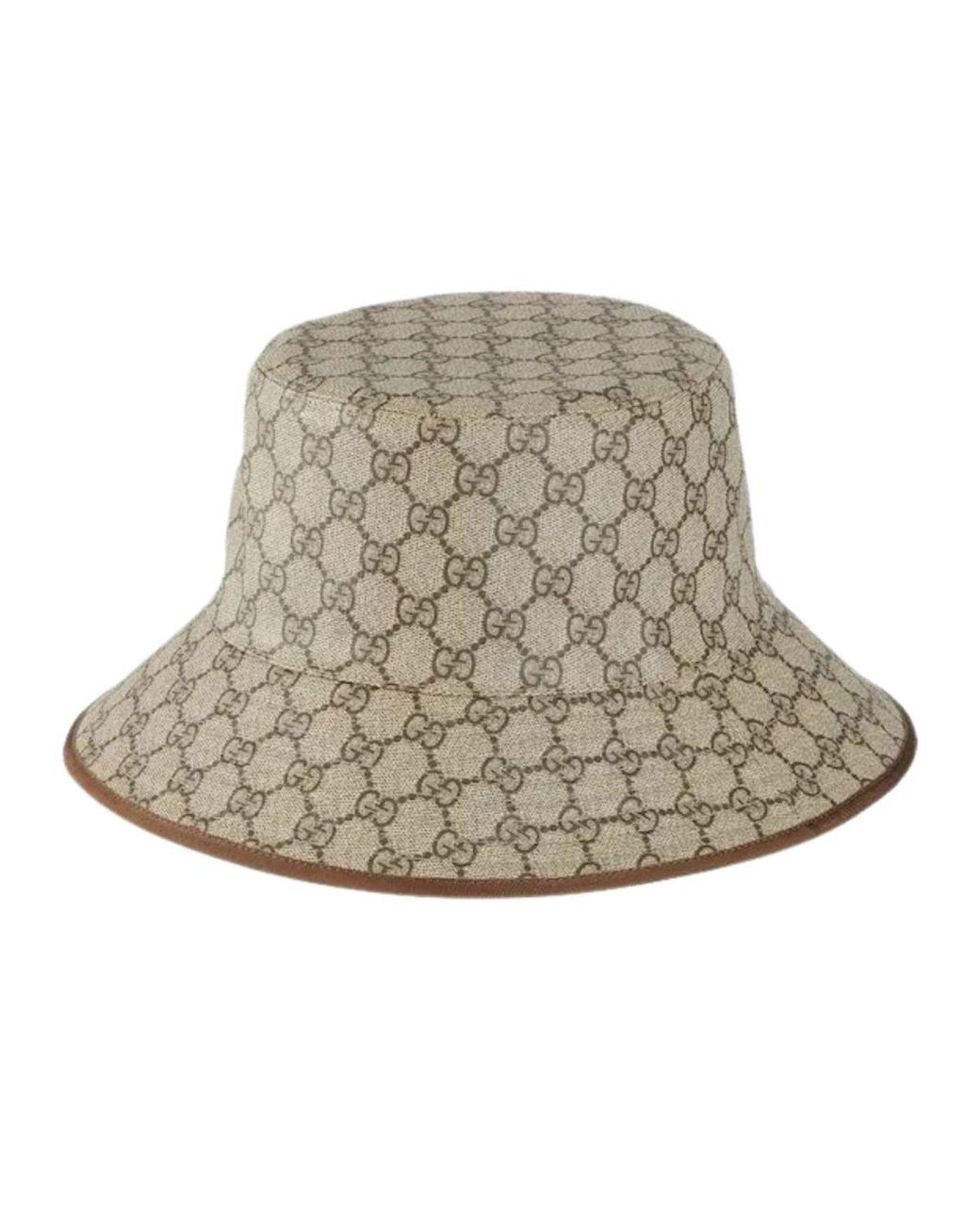 Gucci Brown GG Supreme Tender Bucket Hat