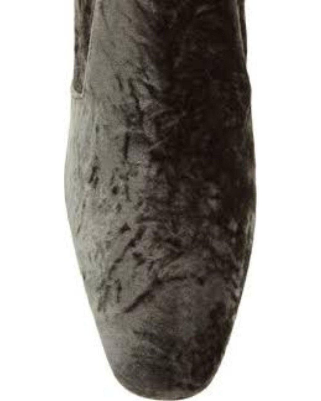 Saint Laurent Black Ella Velvet Over-the-knee Boots