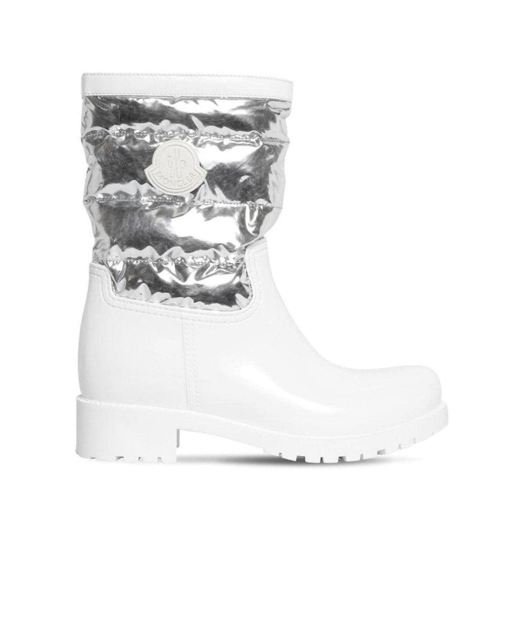 Moncler White Gisele Rain Boots It 41
