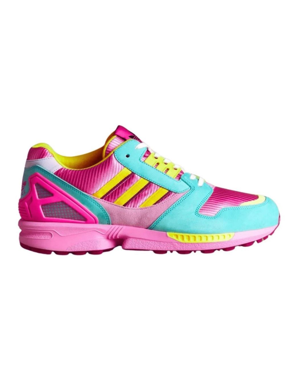 Gucci Adidas Zx 8000 Two Tone Pink Suede Sneakers | Lyst