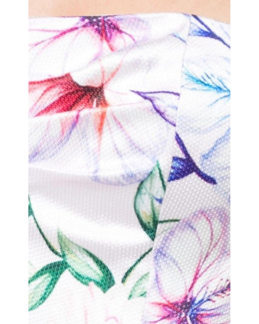 Marchesa White Strapless Printed Mikado Corseted Gown