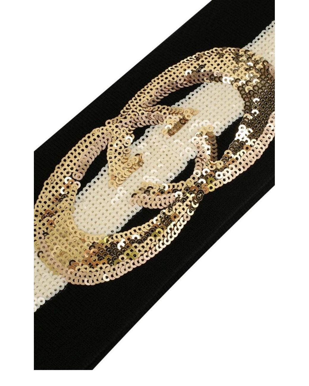 Gucci Black Wool Interlocking G Headband