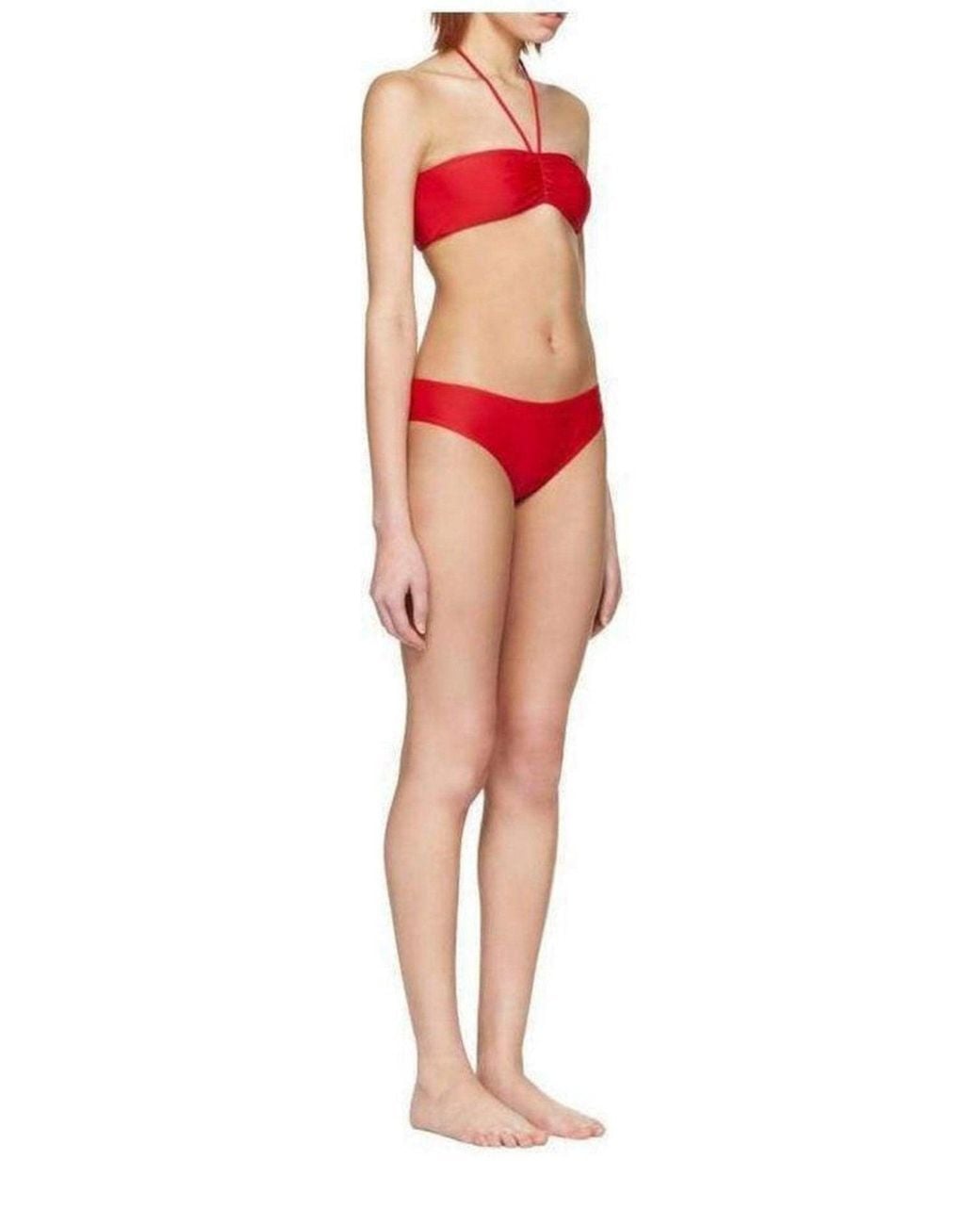 Gucci Red Loved Bandeau Bikini