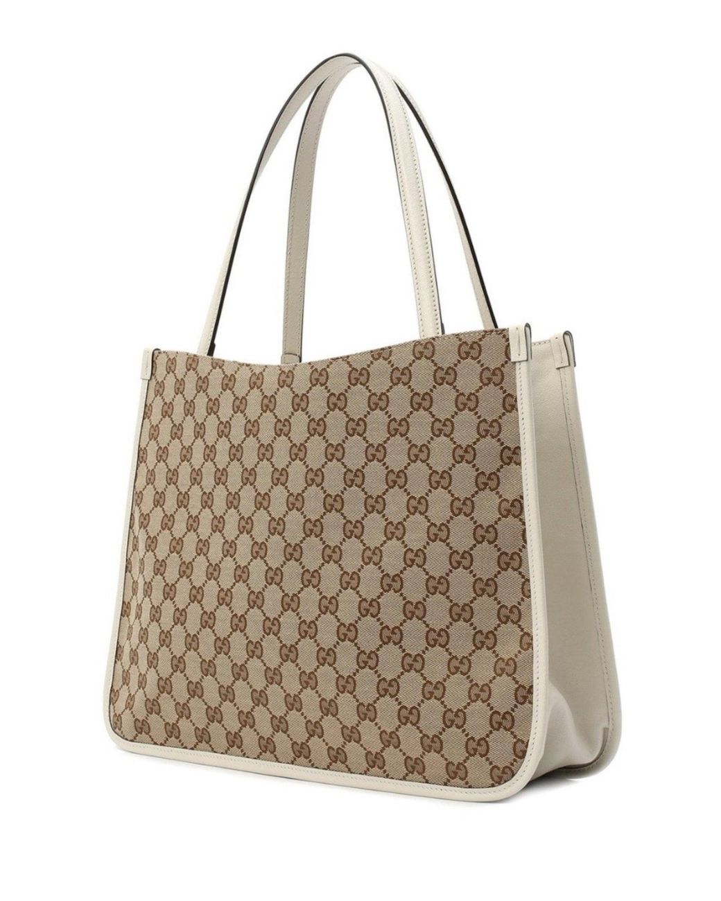 Gucci Brown Horsebit 1955 GG Supreme Medium Tote Bag