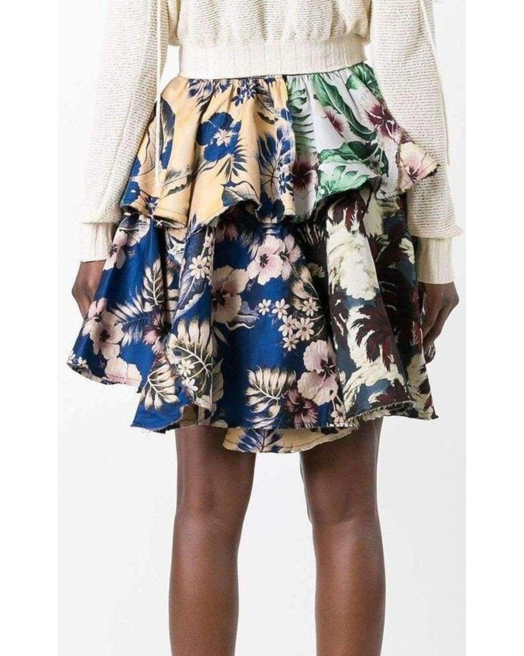 Philosophy Di Lorenzo Serafini Multicolor Floral Print Skirt