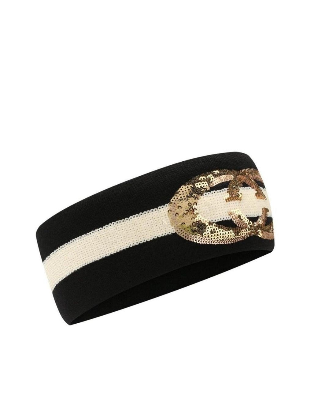 Gucci Black Wool Interlocking G Headband