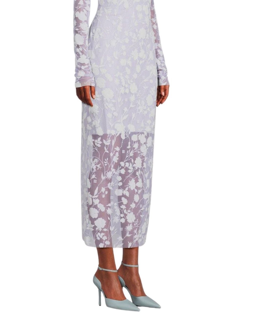 Givenchy White Show Stocking Pump