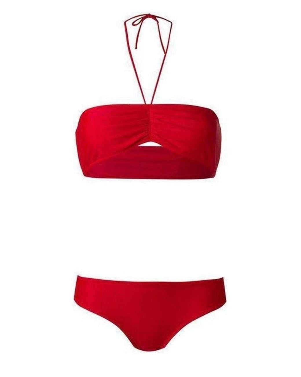 Gucci Red Loved Bandeau Bikini