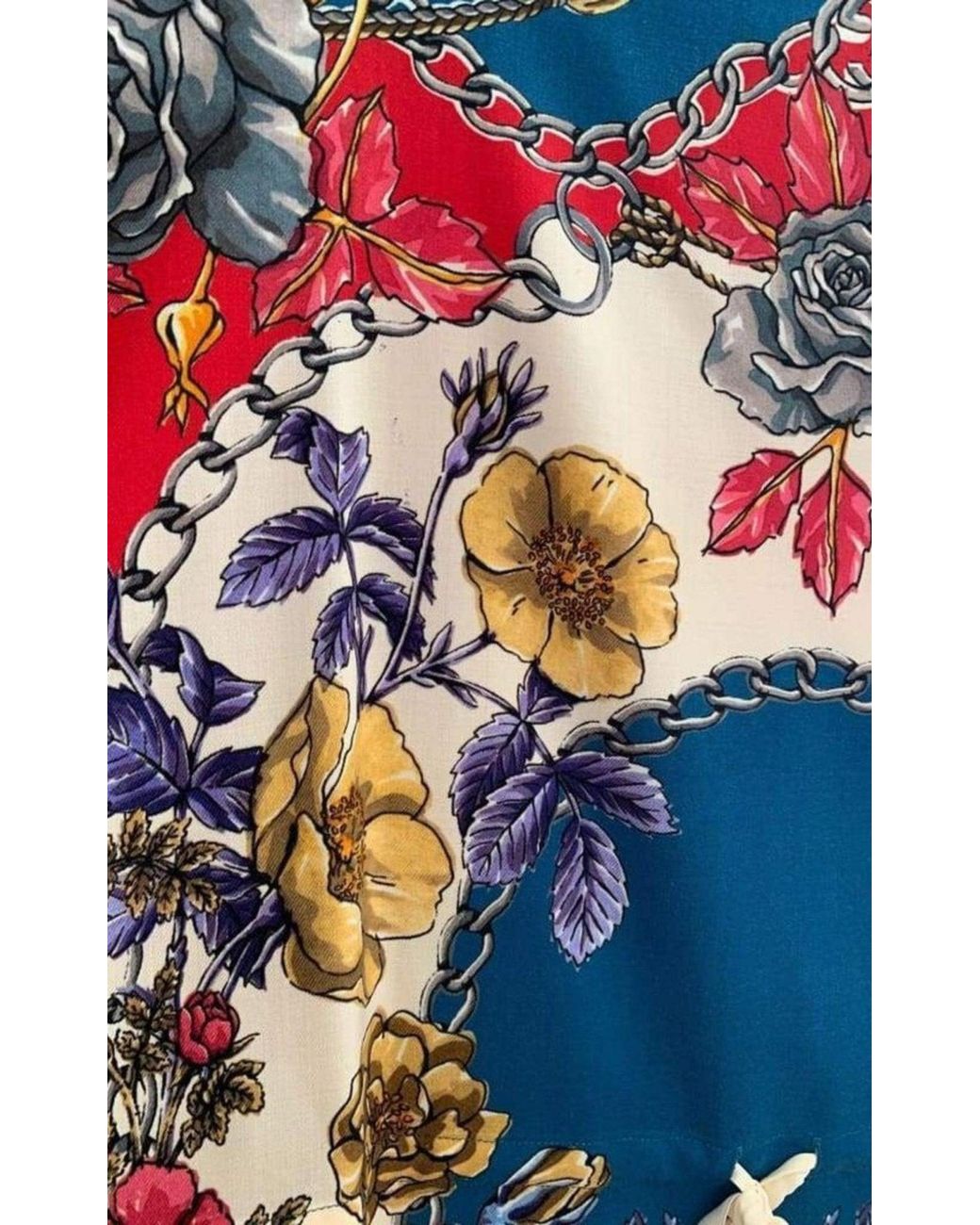 Gucci Blue Boudoir Printed Wool-twill Kaftan Dress