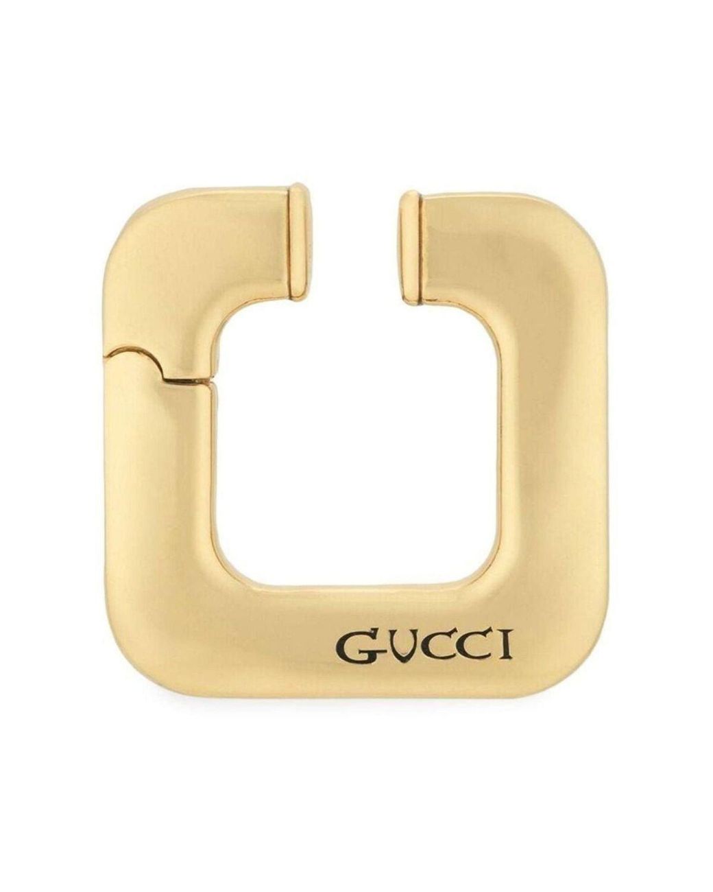 Gucci Metallic Logo-engraved Earring