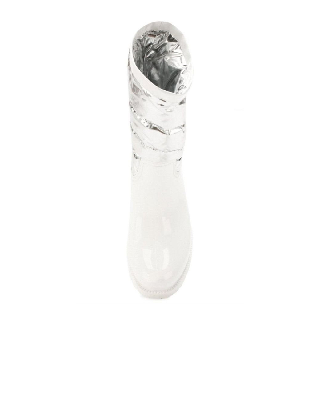 Moncler White Gisele Rain Boots It 41