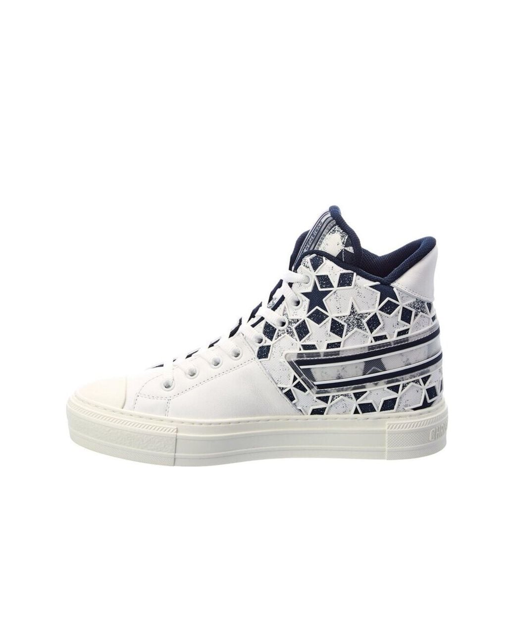 Dior Blue Walk'n' Star High Top Sneakers