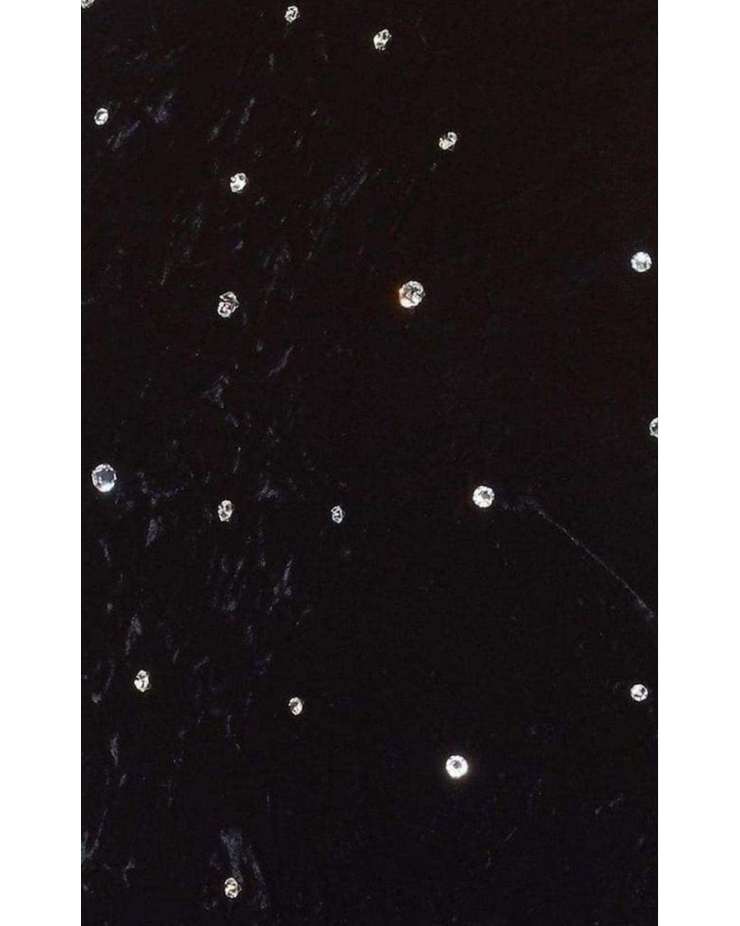Miu Miu Black Open-back Crystal-embellished Crushed-velvet Midi Dress It 38