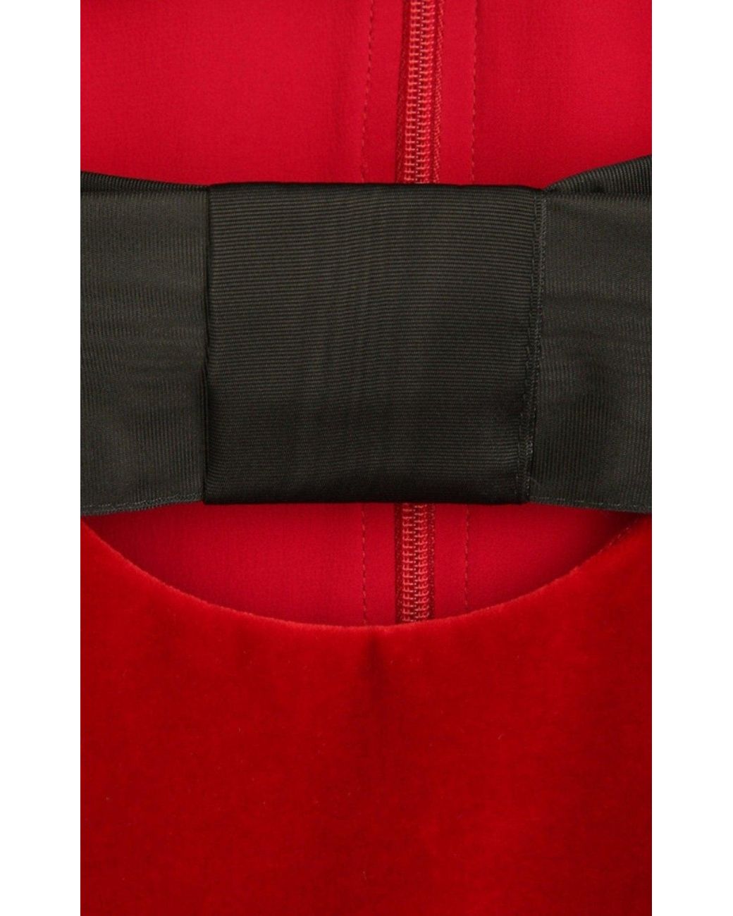 Gucci Red Stretch Cotton-velvet Mini Dress