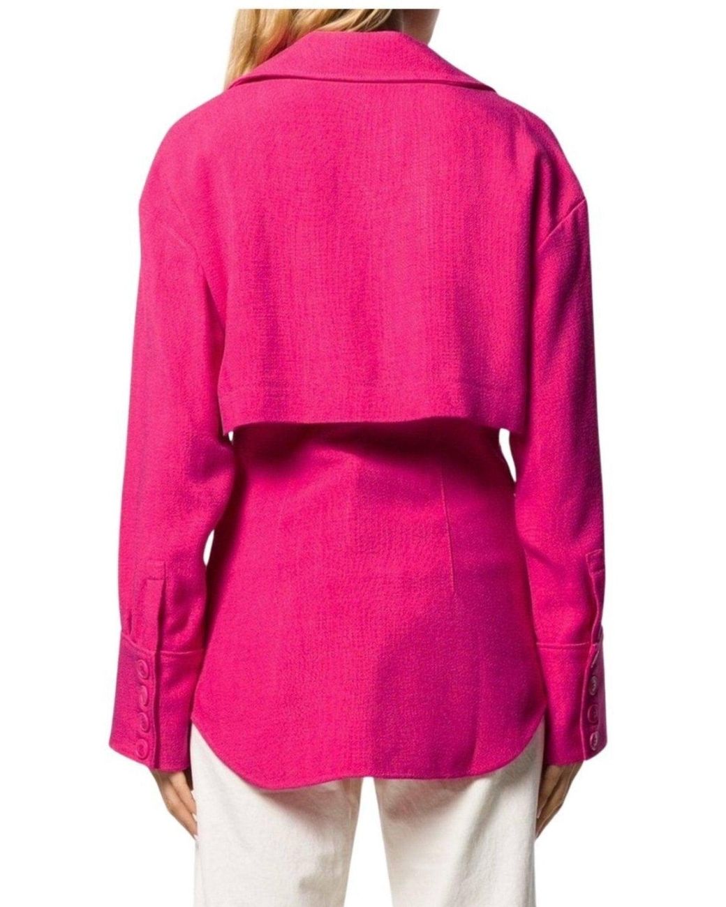 Jacquemus La Chemise Monceau Pink Layered Jacket