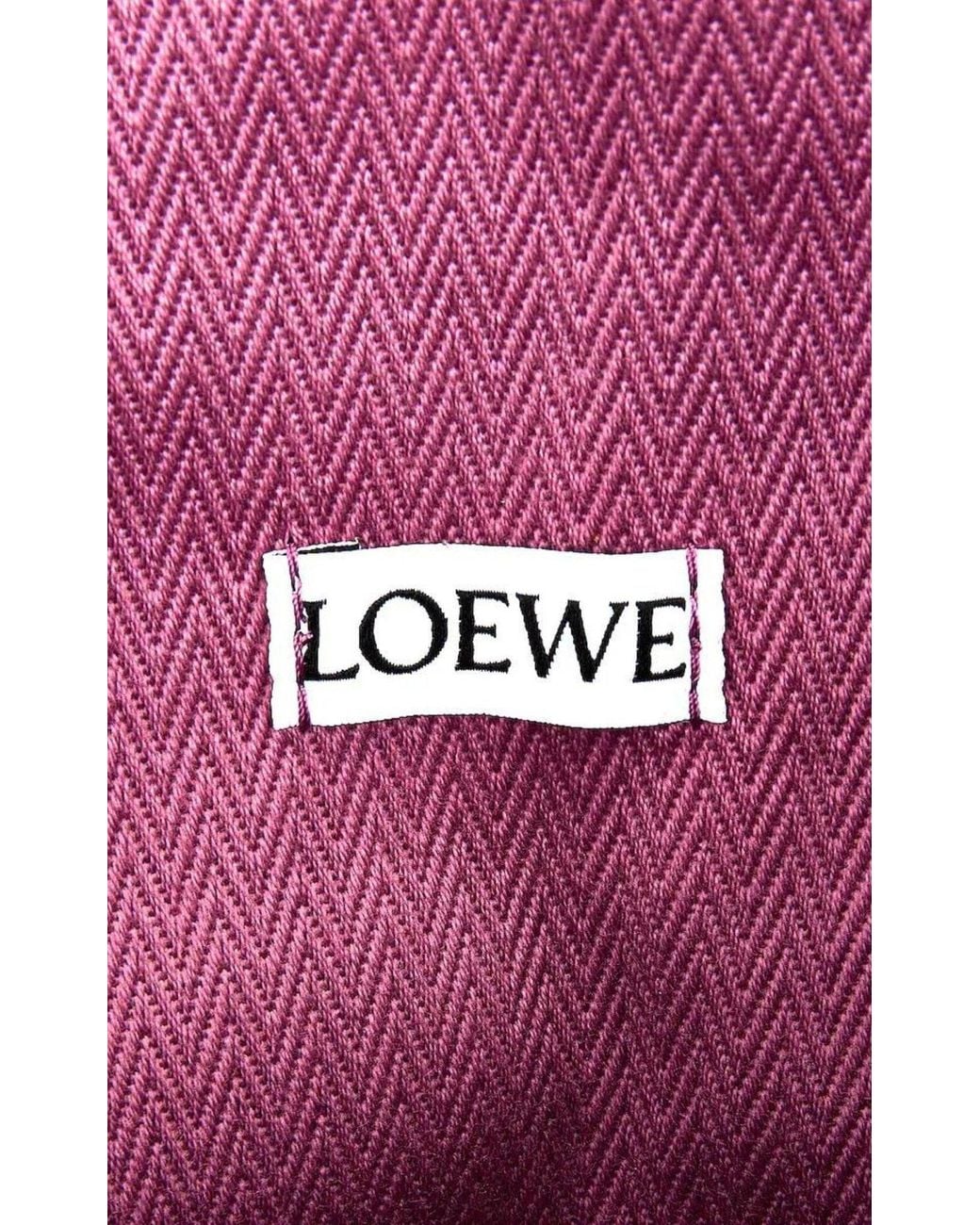 Loewe Pink Anagram Inflated Basket Bag In Purple