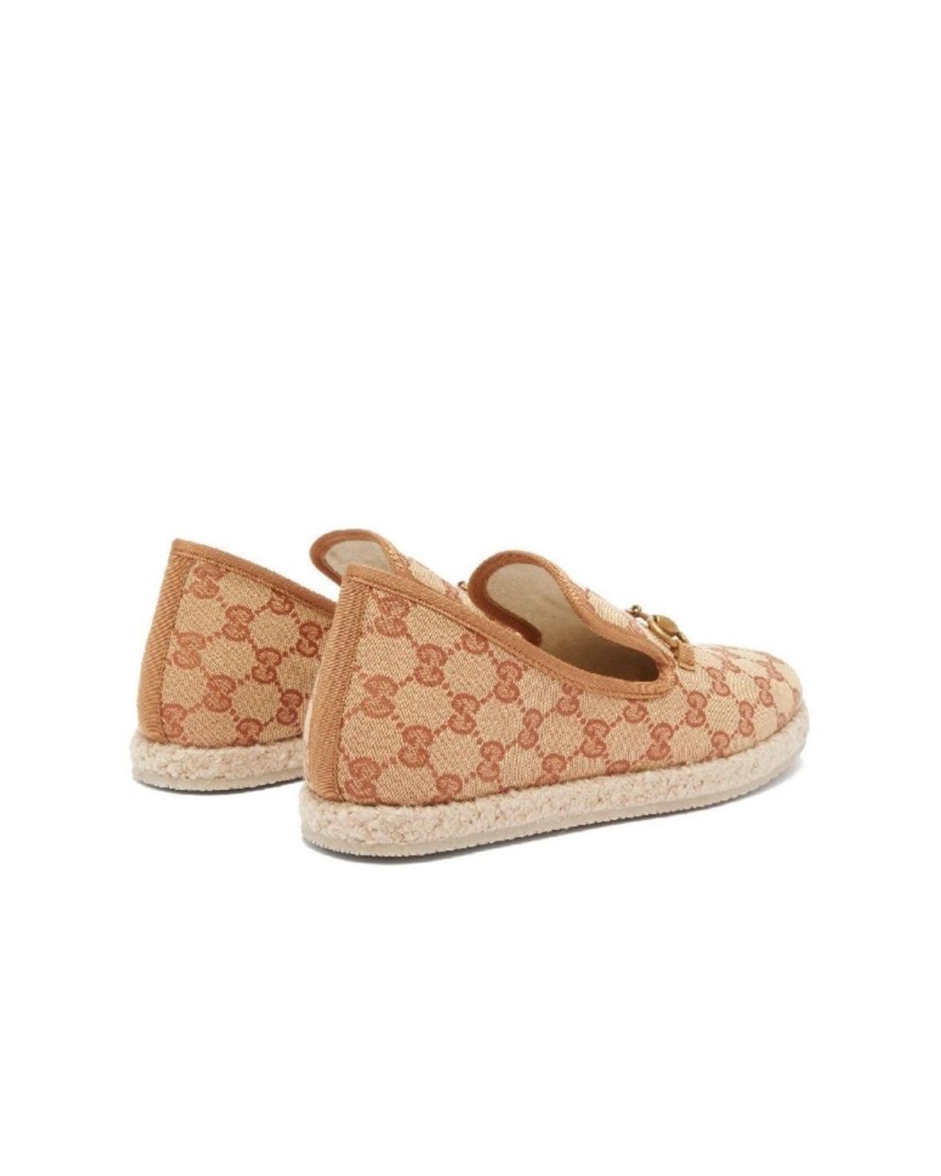 Gucci Brown GG Print Loafers