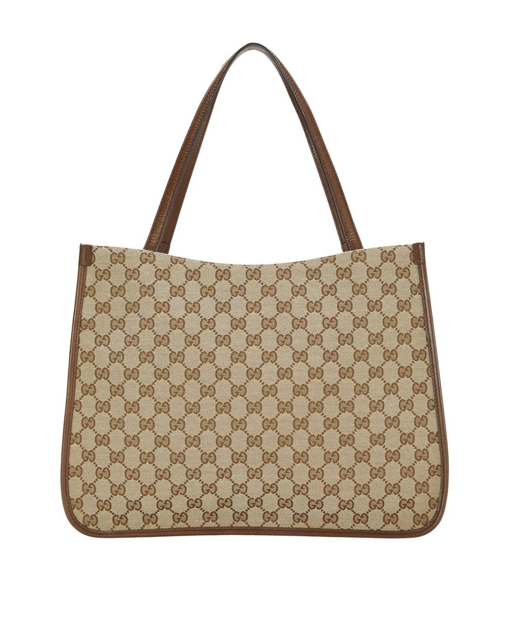 Gucci Brown Horsebit 1955 GG Supreme Medium Tote Bag
