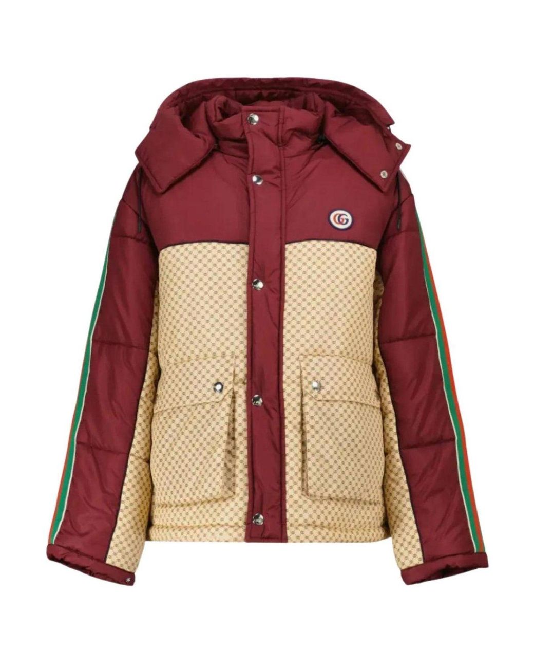 Gucci Red Down-feather Reversible Coat