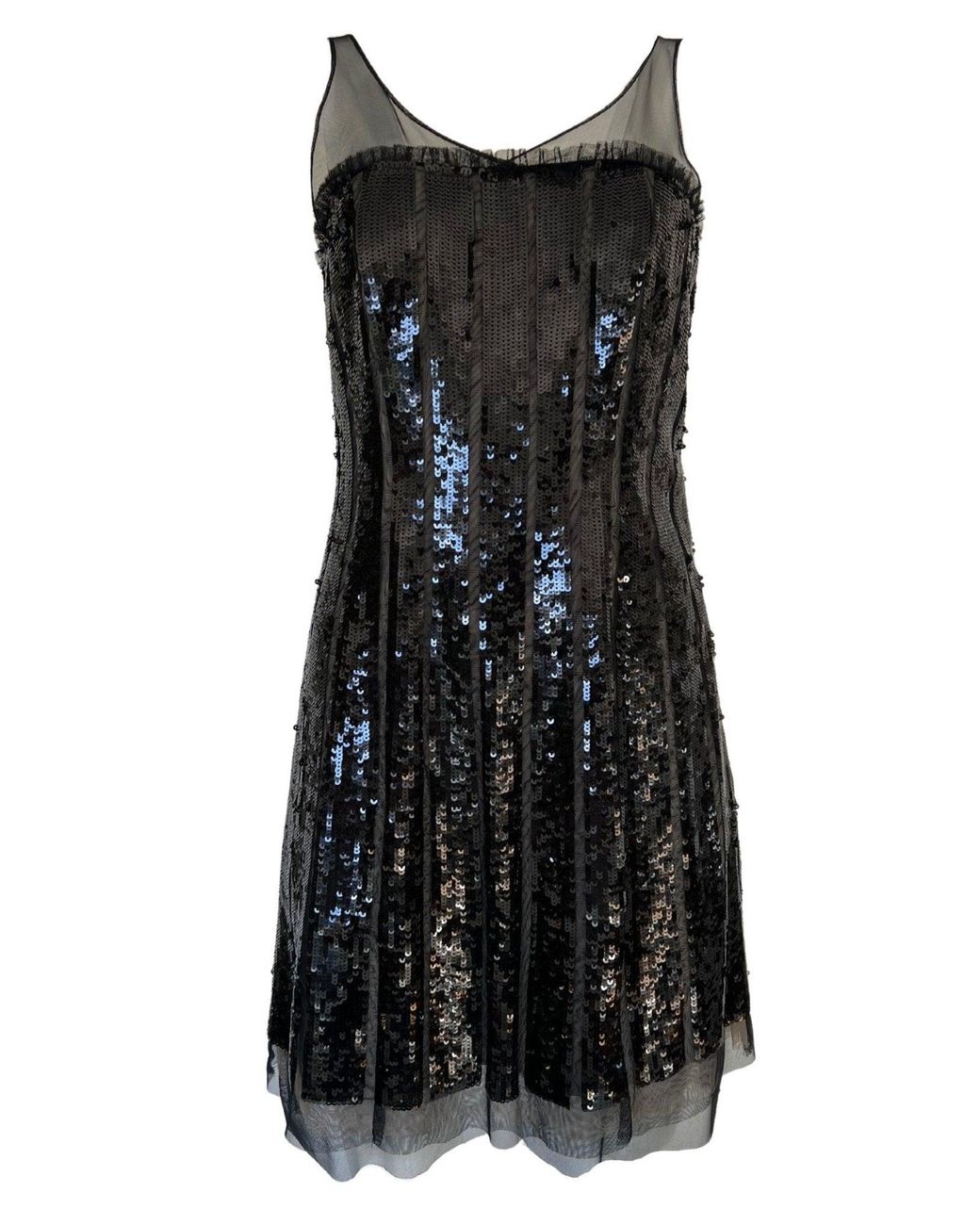 BCBGMAXAZRIA Black Sequence Mini Dress