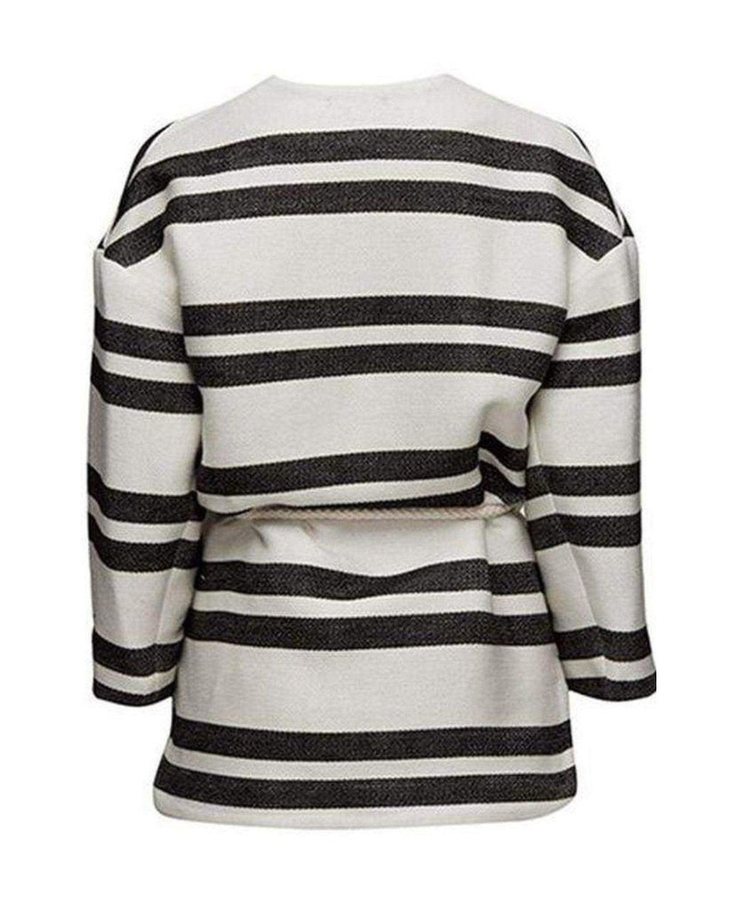 Filippa K White Ellie Belt Cotton Blend Jacket