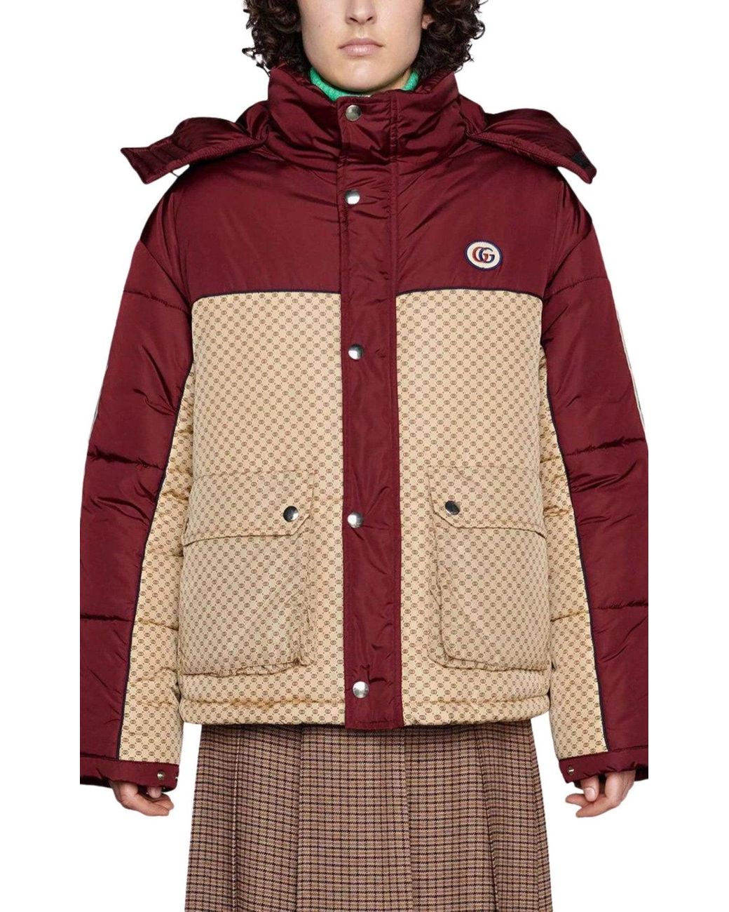 Gucci Red Down-feather Reversible Coat
