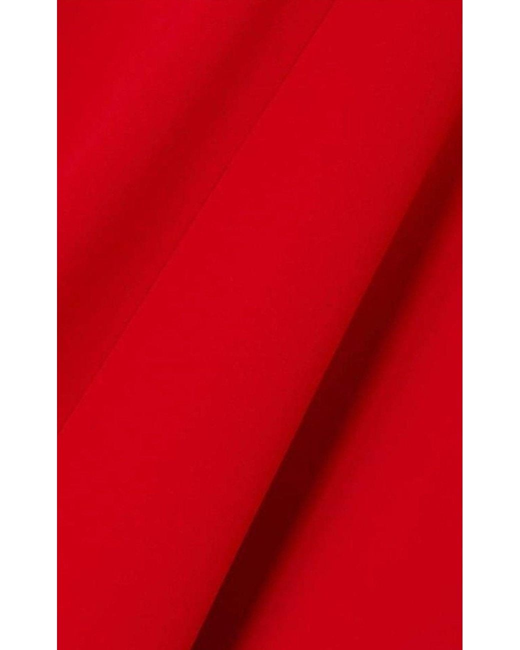 Miu Miu Red Bow-embellished Cady Dress