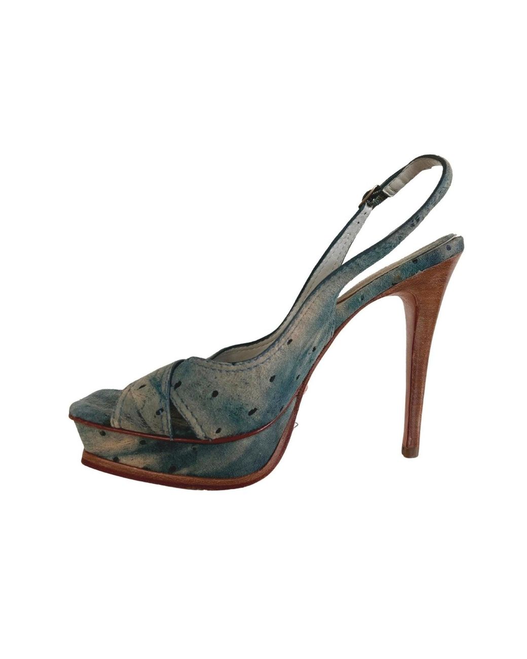 ALDO Green Suede Platform Pump