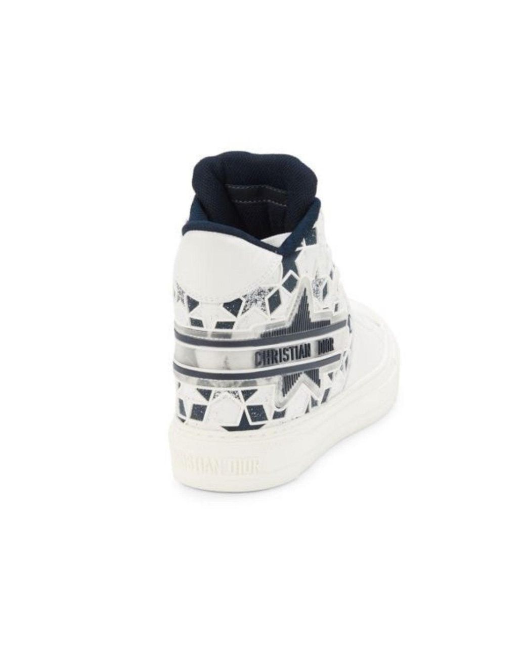 Dior Blue Walk'n' Star High Top Sneakers