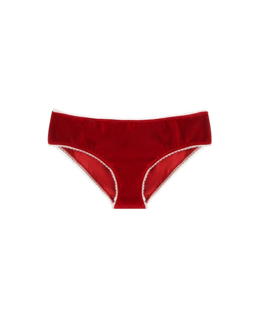 Gucci Red Stretch Cotton-velvet Mini Dress